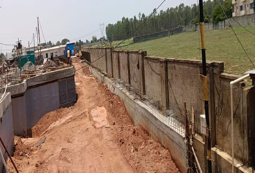 Brigade Sanctuary Compound wall works - Status as of April 2025